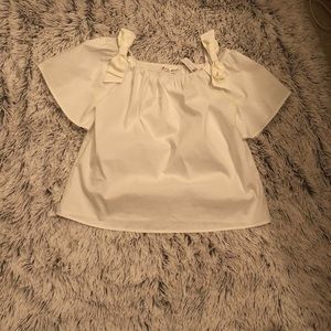 White cotton summer top